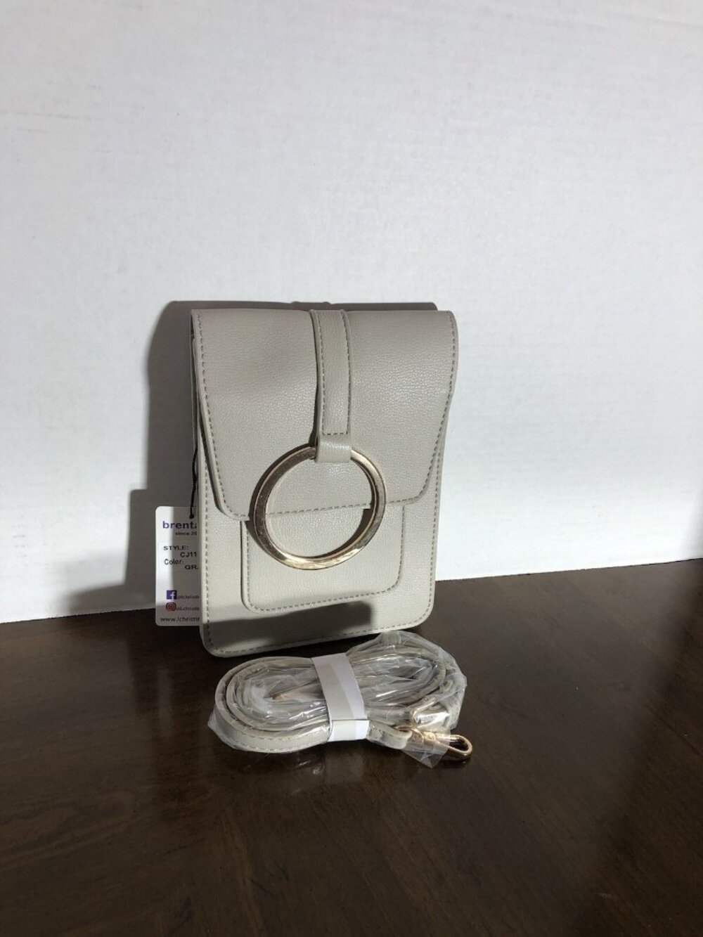 Brentano Crossbody In Grey  8” x 5.5”